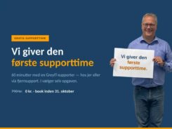 Vi giver den første supporttime – GreyIT giver den første IT-supporttime
